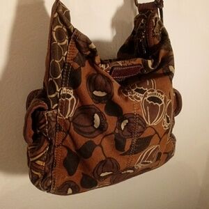 Fossil Denim Adjustable Shoulder Bag